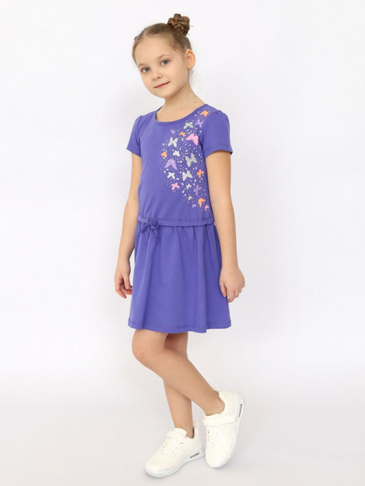 CRB wear/CSKG 63765-44-395 Платье для девочки,фиолетовый/Ex.Cherubino  фото 4