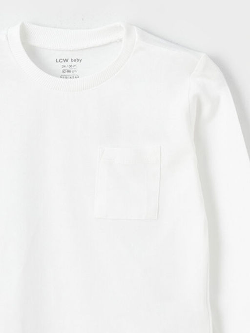 Bisiklet Yaka Basic Erkek Bebek Ti??rt - Waikiki фото 3