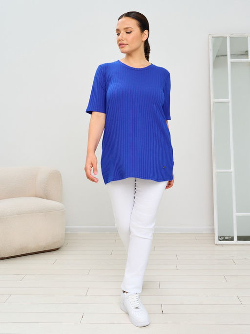 Футболка женская MR0141SS3 cornflower - Maxroses фото 3