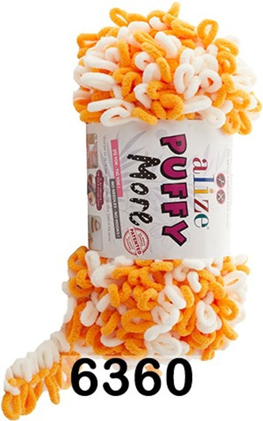 Пуффи Морэ (Puffi More) пряжа Alize 100%микрополиэстер 2х150г/11.5м