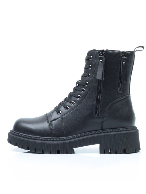 01-5275-1 BLACK Ботинки демисезонные женские (натуральная и искусственная кожа, байка) - Фабричный китай фото 8