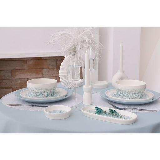 Салатник Magistro «Лунный океан», 600 мл, d=14 см, фарфор, белый