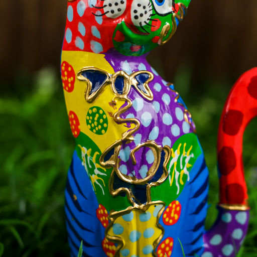 Сувенир «Кошка», 12×4×21 см, дерево