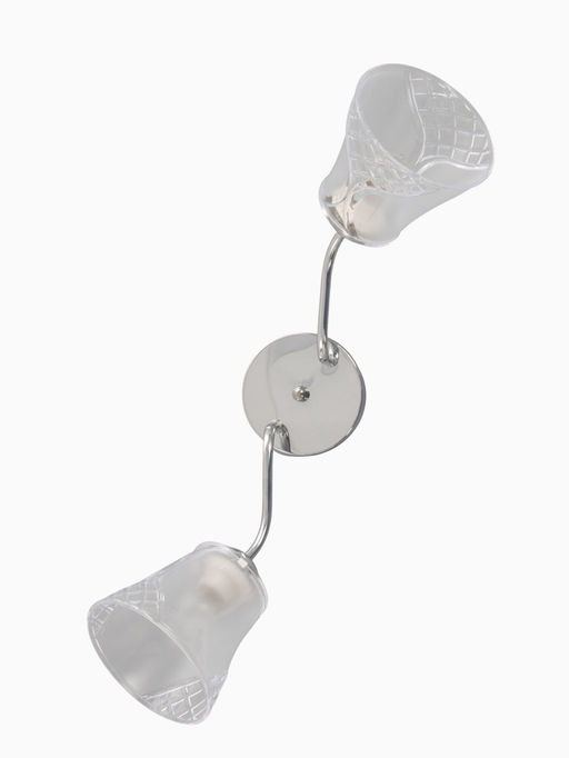 Люстра 12275/2CR, 2×40 Вт, E27, 62×18×20 см