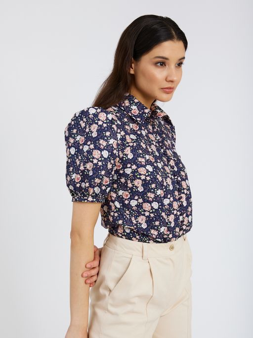 Блузка с рукавами-буфами OD-707-1 - Tantino фото 5