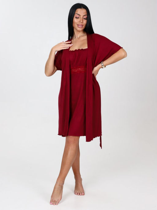 476-ХС ЖЕНСКИЙ КОМПЛЕКТ ДВОЙКА (Бордо) - А-дина фото 2