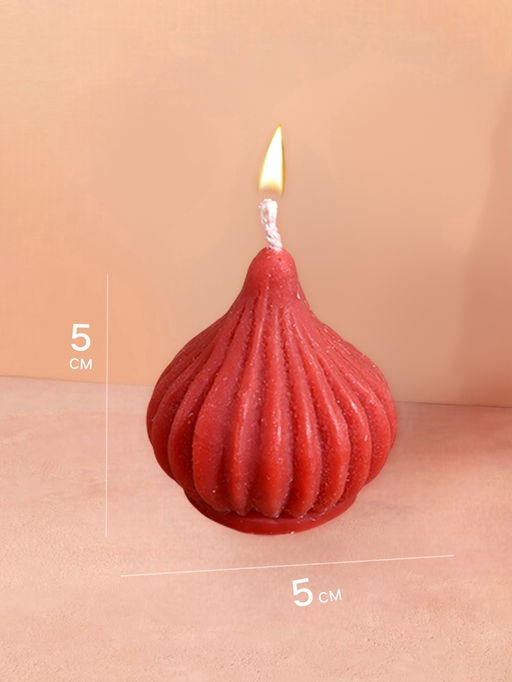 Цена за 2 шт. Свеча "Луковица" 5х5х5 см, соевый воск МИКС