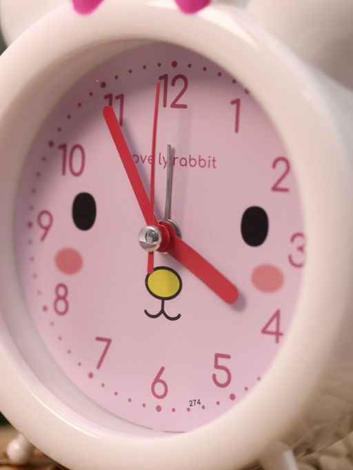 Часы-будильник Honey bunny, pink (15,5х13 см)