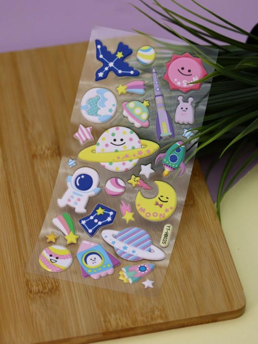 Наклейки объемные "Space" (9*22,5 см)