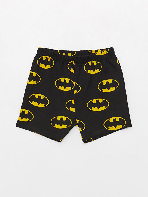 Bisiklet Yaka K?sa Kollu Batman Bask?l? Erkek Bebek Ti??rt - Waikiki фото 2