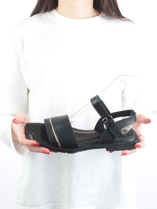 08-PEY183-3 BLACK Босоножки женские (натуральная кожа) - Фабричный китай фото 14