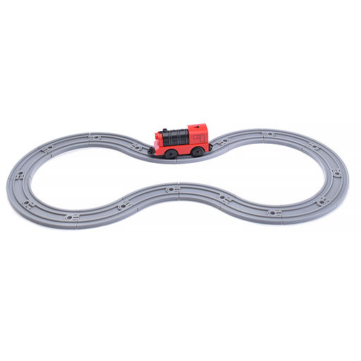 Трек с паровозом и фигурками в коробке - Щепочка фото 2