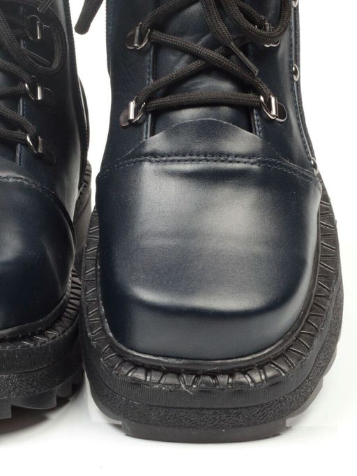 04-926-LACI DARK BLUE Ботинки зимние женские (натуральная кожа, натуральный мех) - Фабричный китай фото 16