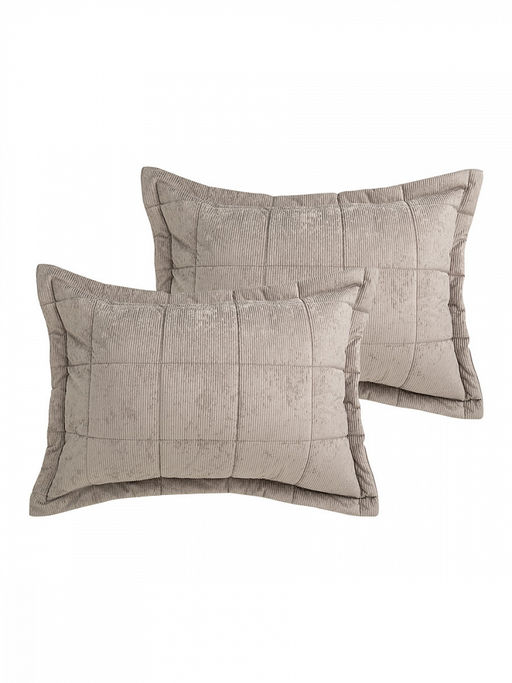 Наволочки декоративные вельвет 50x70 (2шт) серый