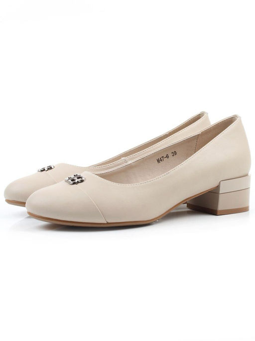06-M47-6 BEIGE Туфли женские (натуральная кожа)