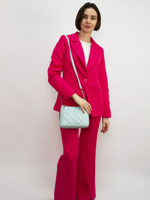 LACCOMA сумка Амелия-Ф826-голубой эко кожа хлопок