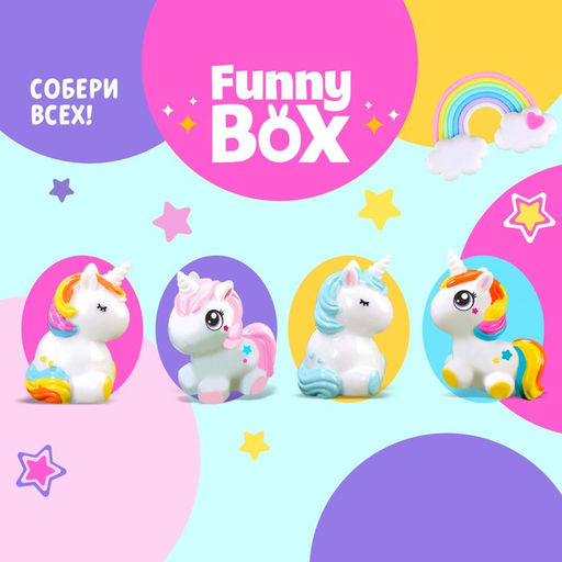 Набор для детей Funny Box Пони, набор: радуга, инструкция, наклейки, МИКС - Woow toys фото 2