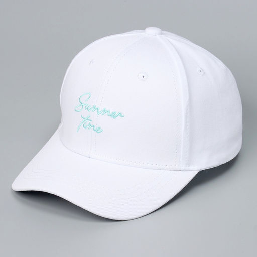 Кепка детская для девочки Summer time, цвет белый, р-р 52-54, 5-7 лет