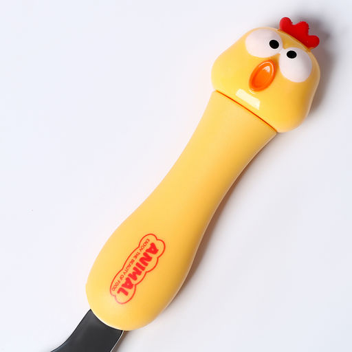 Набор детских столовых приборов в футляре Курочки, вилка, ложка - Simaland фото 2