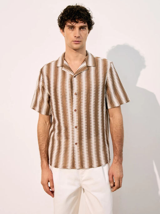 Рубашка из фактурного хлопка ZR2605043005-65 / Zarina