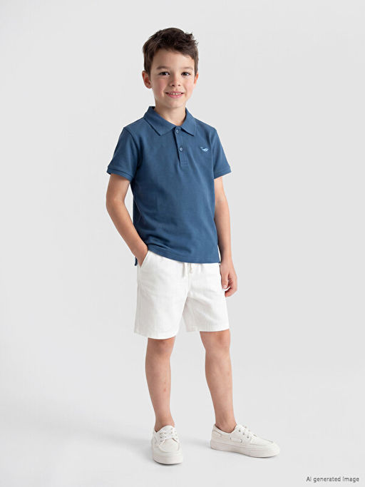 Polo Yaka Nak??l? Erkek ?ocuk Ti??rt