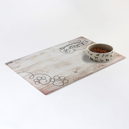 Цена за 2 шт. Коврик под миску нескользящий «Приятного аппетита», 43×28 см