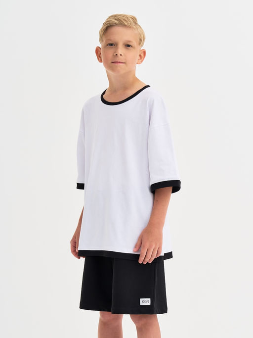 Белая футболка для мальчика - Kogankids фото 4