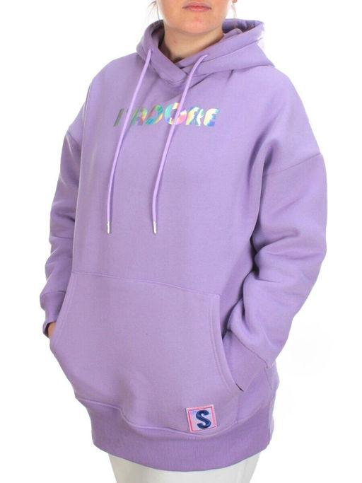 KD713 VIOLET Худи женское на флисе - Fashion фото 4