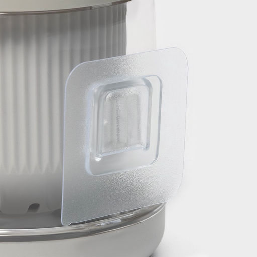 Ёршик для унитаза SAVANNA, настенный, силиконовый, с ёмкостью для моющего средства, 10.5×10.5×41 см, белый