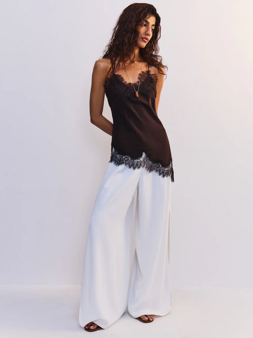 Асимметричный топ с кружевом / Zarina  фото 2