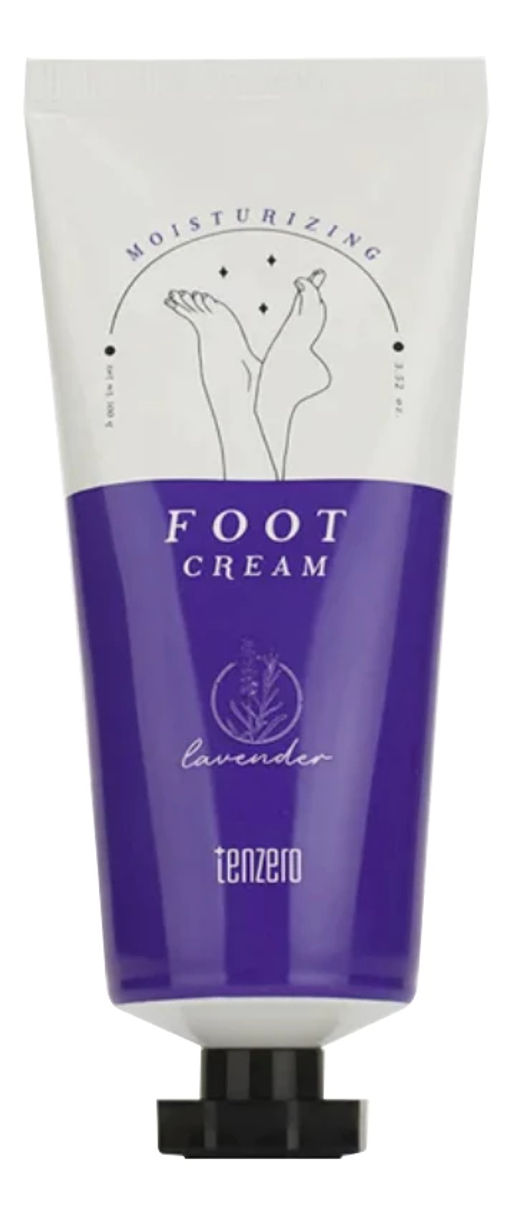 Крем для ног с ароматом лаванды увлажняющий TENZERO Moisturizing Foot Cream Lavender, 100g