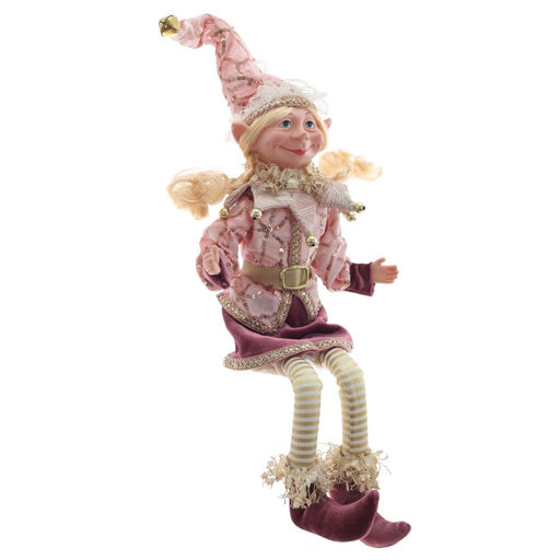 Игрушка набивная подвесная "Эльф", L16 W12 H53 см (полка 25 см.)