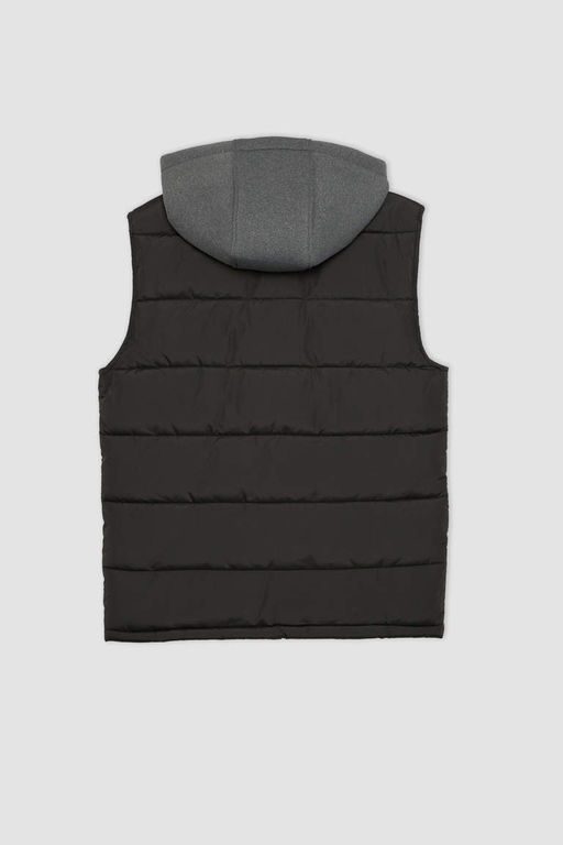 Пуховик приталенного кроя с капюшоном - Defacto фото 10