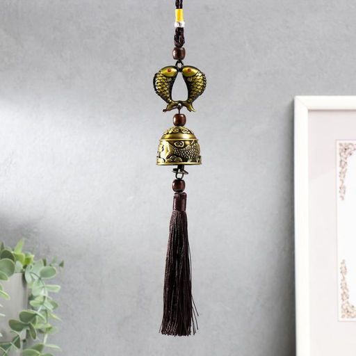 Колокольчик подвесной металл «Карпы», 34×4×4 см