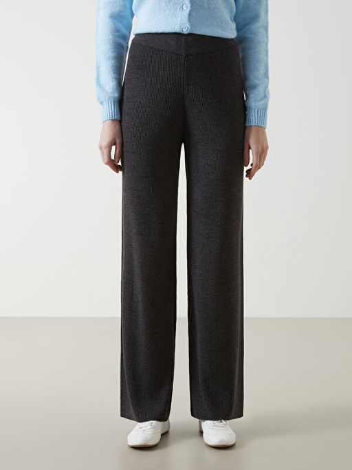 Beli Lastikli Kad?n Triko Pantolon