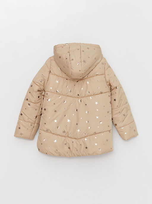 Kap??onlu Bask?l? K?z ?ocuk Mont - Waikiki фото 3