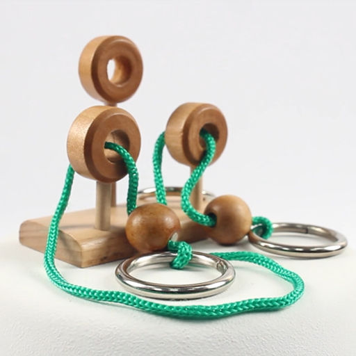 DELFBRICK DLS-08 Головоломка деревянная 1 шт Петли 7 элемент