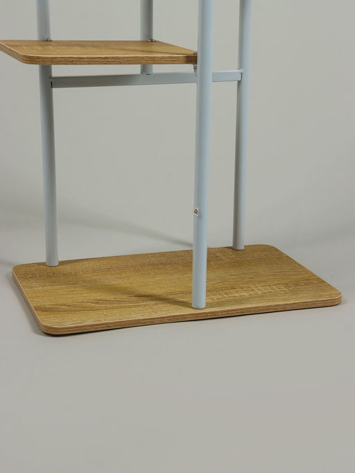 Подставка для цветов Greengo, 5 полок, 36×23×94 см, напольная, каркас металл, полки МДФ, белая