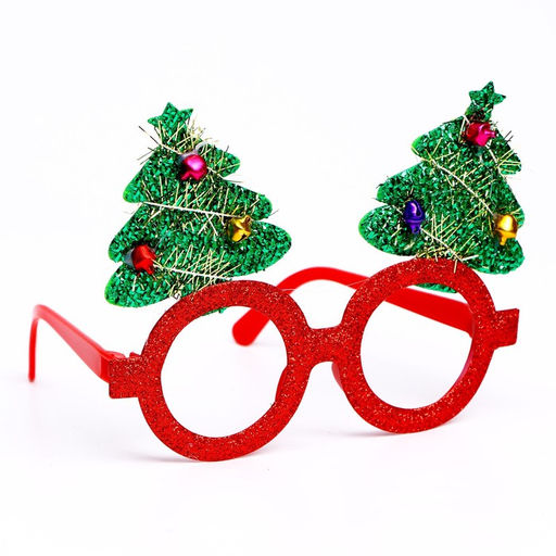 Очки карнавальные новогодние «Ёлочки» МИКС