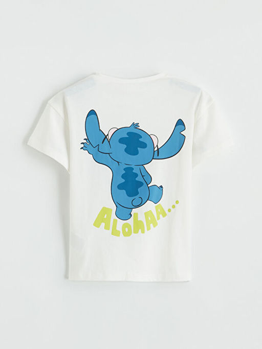 Lilo ve Stitch Bask?l? K?z ?ocuk Ti??rt