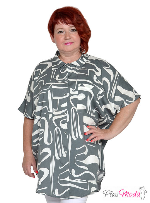 Рубашка Модель №1979 размеры 44-84 - Plusmoda фото 5