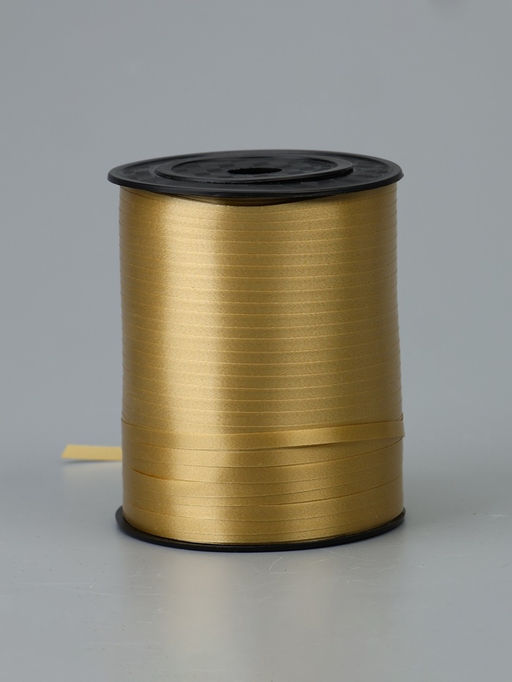 Лента для декора, подарков и шаров, золотой, 0.5 см × 500 м