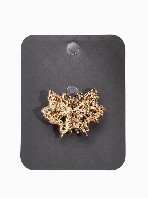 Зажим для кардигана «Ажур. Бабочка», цвет золото