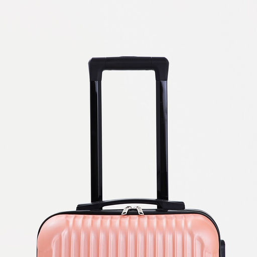 Чемодан малый 20, отдел на молнии, кодовый замок, цвет розовый - Simaland фото 6