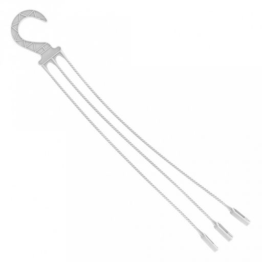 Подвес пластмассовый для цветочного горшка 45см, белый (Россия) - Домашняя мода фото 2