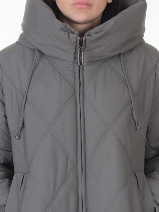 A612 GRAY/MENTHOL Куртка зимняя женская (верблюжья шерсть, 120 гр. холлофайбер)