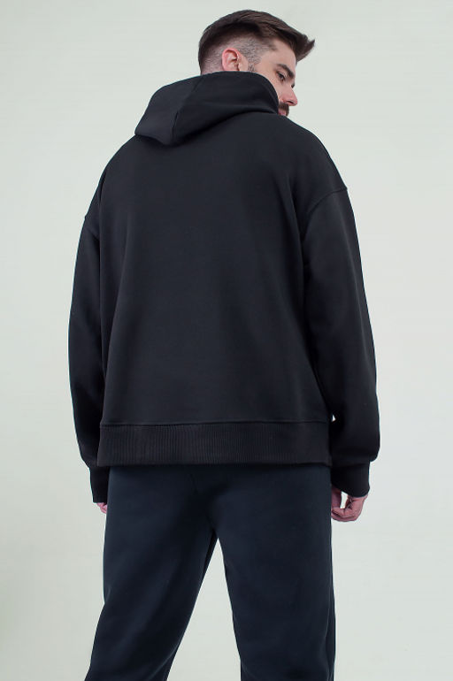 Арт. 6589 Толстовка мужская 46-54 (5 шт) Цвет:черный - Идеал фото 4