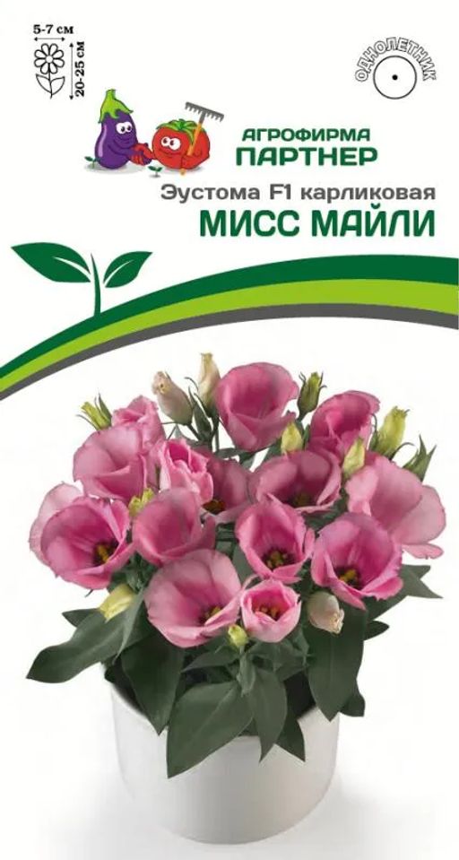 Эустома карликовая розовая Мисс Майли