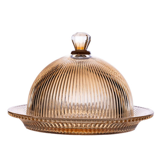 Блюдо для торта 20х13см, gold 9099