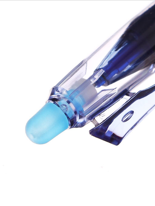 Цена за 6 шт. Ручка гелевая автоматические стираемые чернила, 0.5 мм, стержень синий, грип, черный - Simaland фото 3